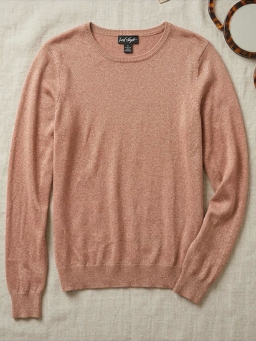 Lord & Taylor Dusty Rose Crewneck Sweater - Men